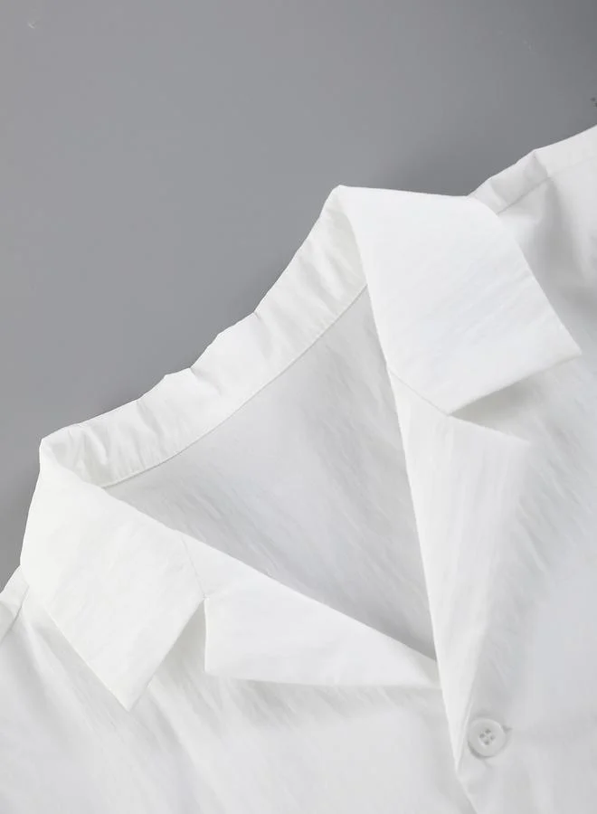 Take Two  Men Solid Pocket Detail Shirt and Shorts Co-Ords for Men | Best Price UAE